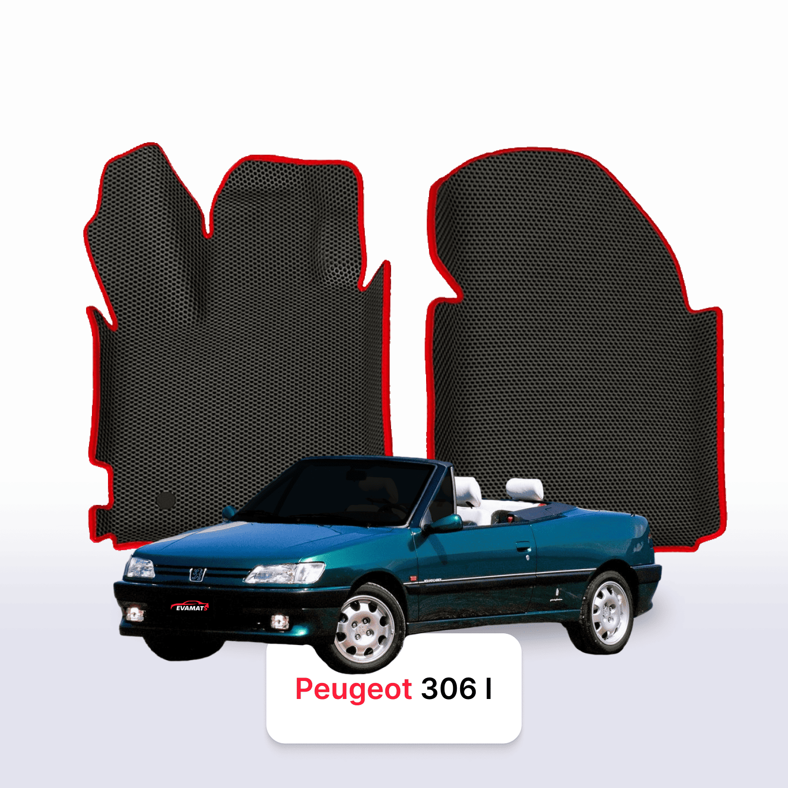 Car mats EVA for Peugeot 306(MT) 1 gen 1993-2002 year CABRIO