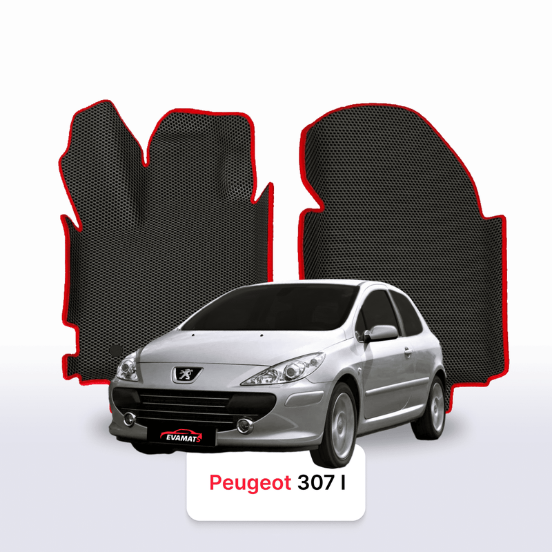 Car mats EVA for Peugeot 307(MT) 1 gen 2001-2008 year HATCHBACK 3 door