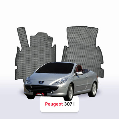 Car mats EVA for Peugeot 307(MT) 1 gen 2001-2008 year CABRIO