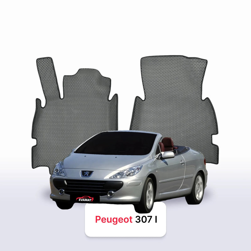 Car mats EVA for Peugeot 307(MT) 1 gen 2001-2008 year CABRIO