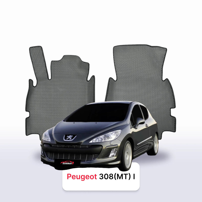 Car mats EVA for Peugeot 308(MT) 1 gen 2007-2011 year HATCHBACK 3 door