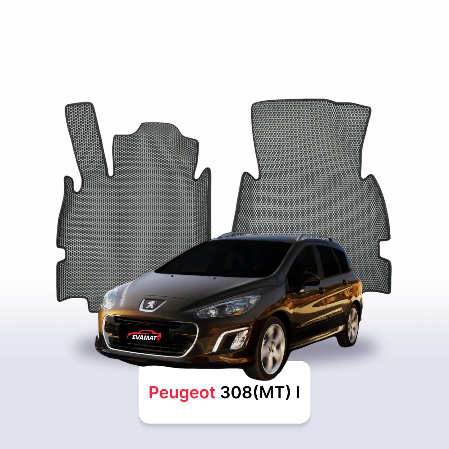 Car mats EVA for Peugeot 308(MT) 1 gen 2007-2015 year STATION WAGON