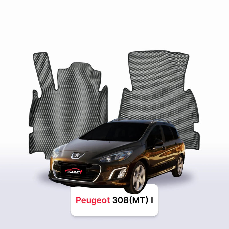 Car mats EVA for Peugeot 308(MT) 1 gen 2007-2015 year STATION WAGON