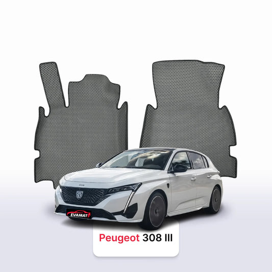 Car mats EVA for Peugeot 308(MT) 3 gen 2021-2028 year HATCHBACK 5 door