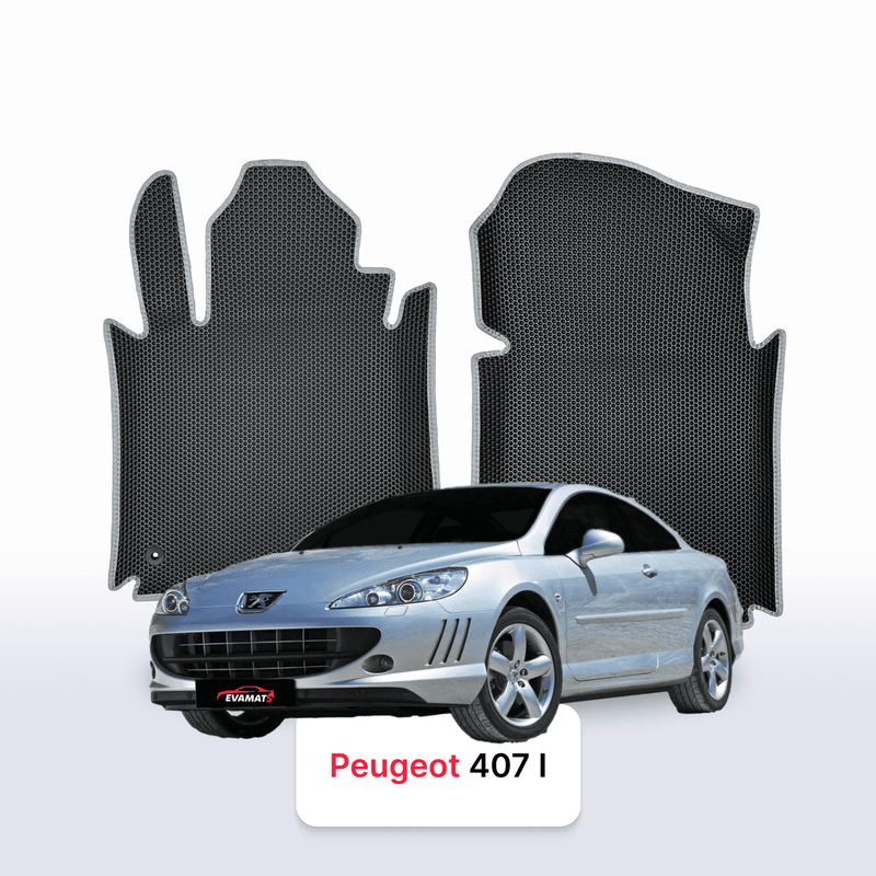 Car mats EVA for Peugeot 407(MT) 1 gen 2004-2011 year COUPE