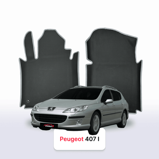 Car mats EVA for Peugeot 407(MT) 1 gen 2004-2011 year STATION WAGON