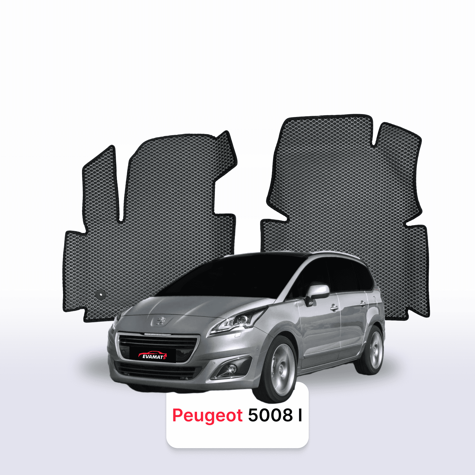 Car mats EVA for Peugeot 5008(MT) 1 gen 2009-2016 year MINIVAN