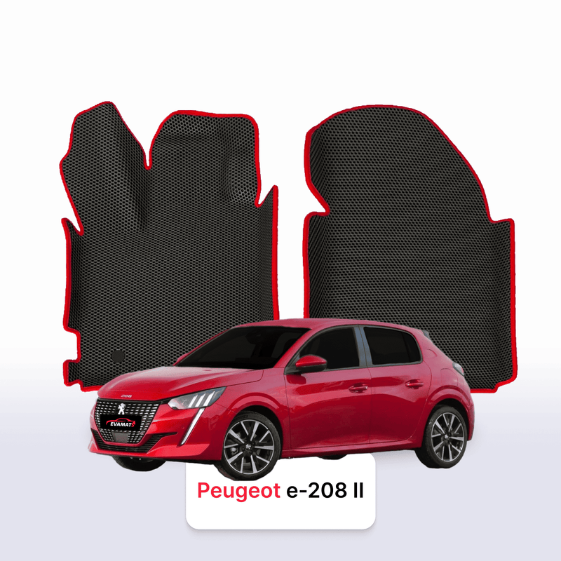 Car mats EVA for Peugeot E-208(MT) 2 gen 2019-2028 year Electric HATCHBACK 5 door