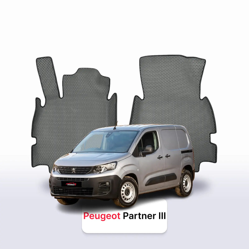 Car mats EVA for Peugeot Partner 3 gen 2018-2026 year VAN