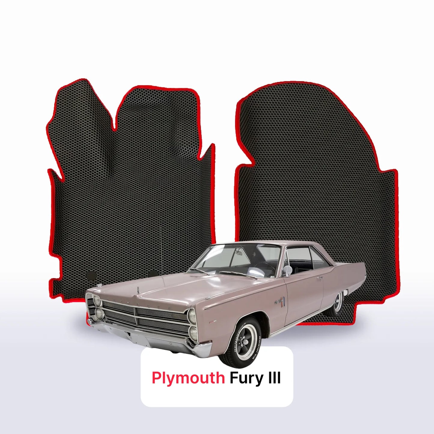 Tapis de voiture EVA pour Plymouth Fury 3 génération 1967-1968 année SPORT COUPE