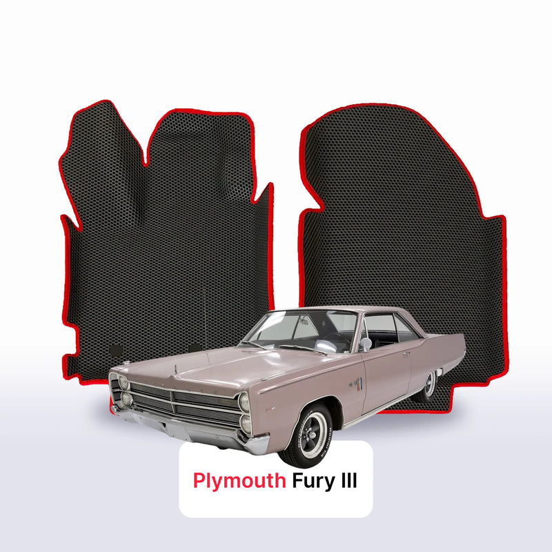 Car mats EVA for Plymouth Fury 3 gen 1967-1968 year SPORT COUPE