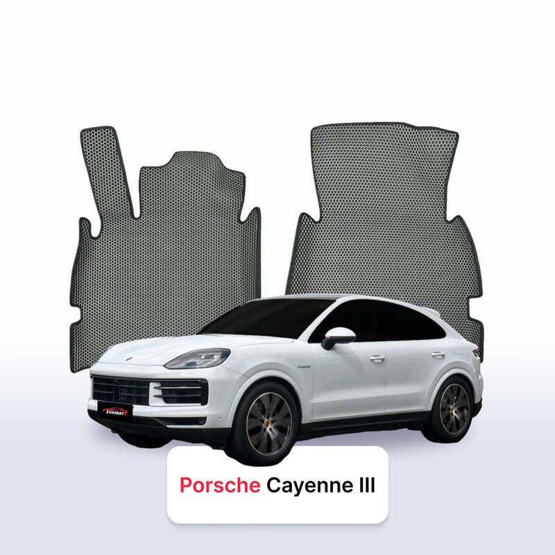 Car mats EVA for Porsche Cayenne 3 gen 2017-2026 year SUV COUPE