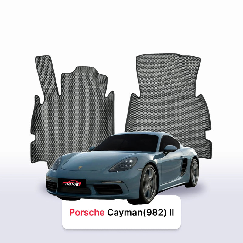 Car mats EVA for Porsche Cayman 718 (981/982) 2 gen 2012-2025 year COUPE