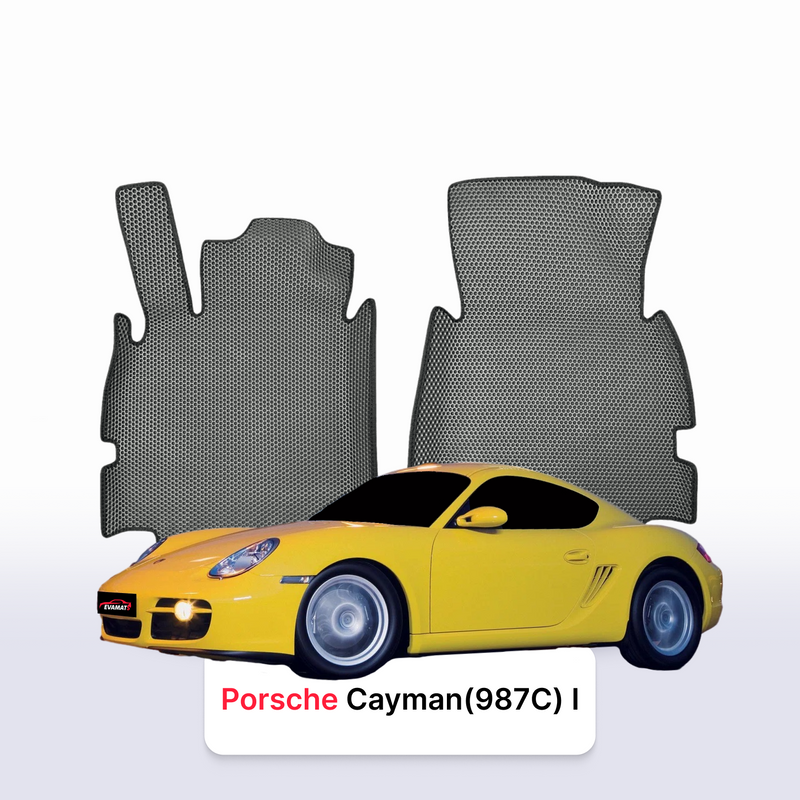 Car mats EVA for Porsche Cayman (987C) 1 gen 2005-2012 year COUPE