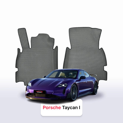 Car mats EVA for Porsche Taycan 1 gen 2019-2028 year Electric Sedan Turbo GT