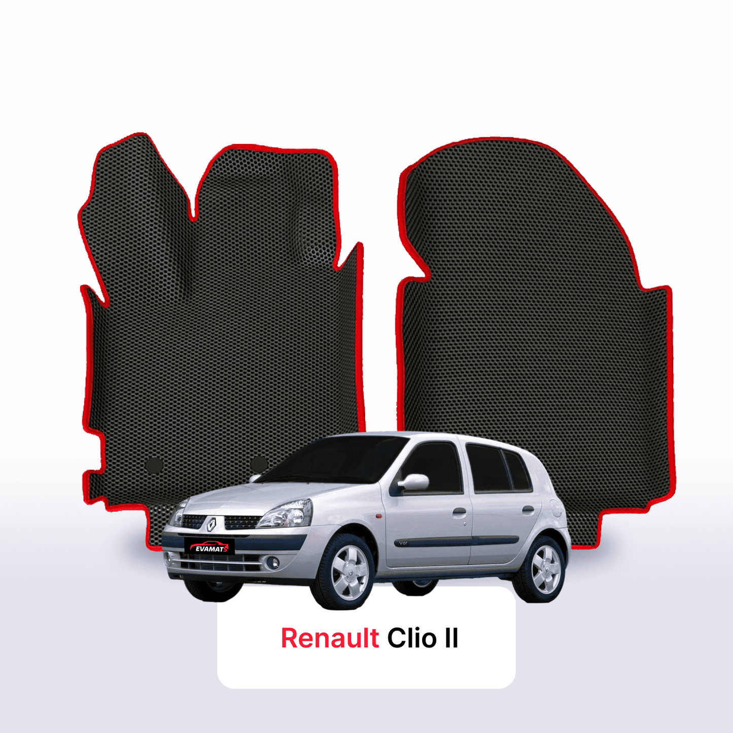 Car mats EVA for Renault Clio 2 gen 2001-2013 year HATCHBACK 5 door