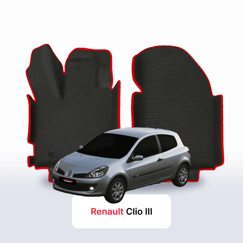 Car mats EVA for Renault Clio 3 gen 2005-2014 year HATCHBACK 3 door