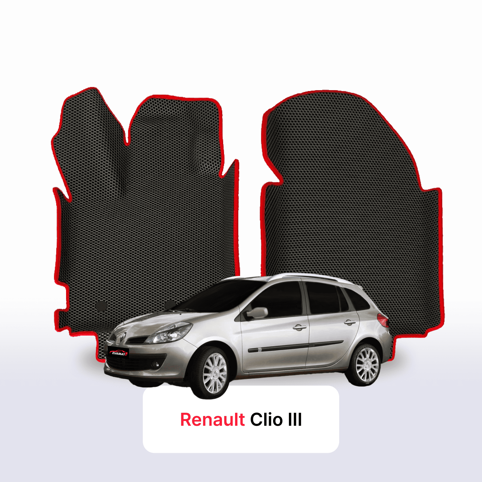 Car mats EVA for Renault Clio 3 gen 2005-2014 year STATION WAGON