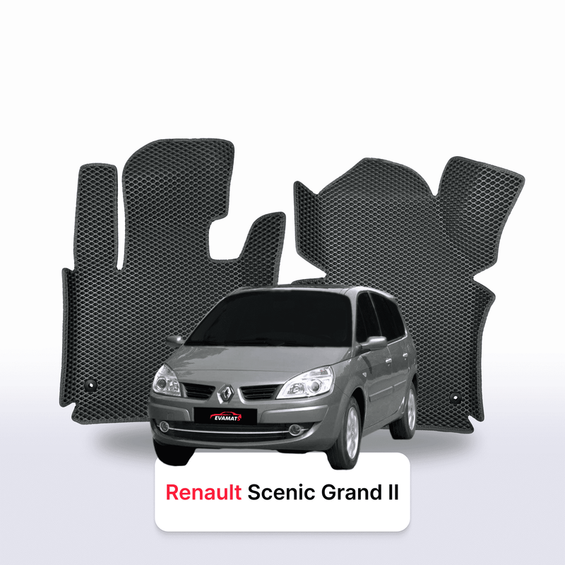 Car mats EVA for Renault Scenic Grand 2 gen 2003-2009 year MINIVAN