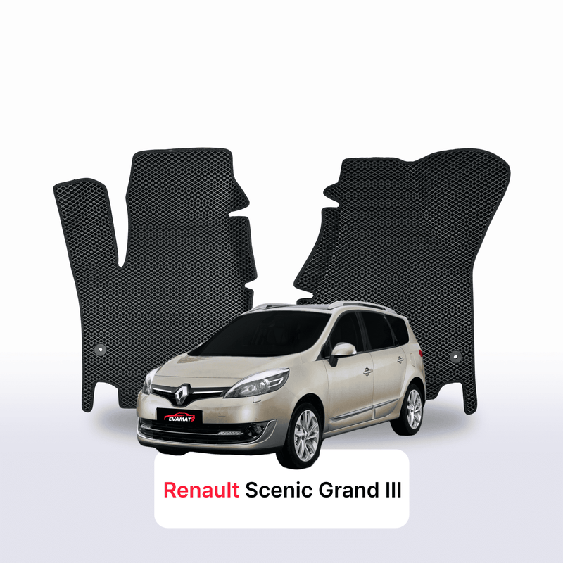 Car mats EVA for Renault Scenic Grand 3 gen 2009-2016 year MINIVAN