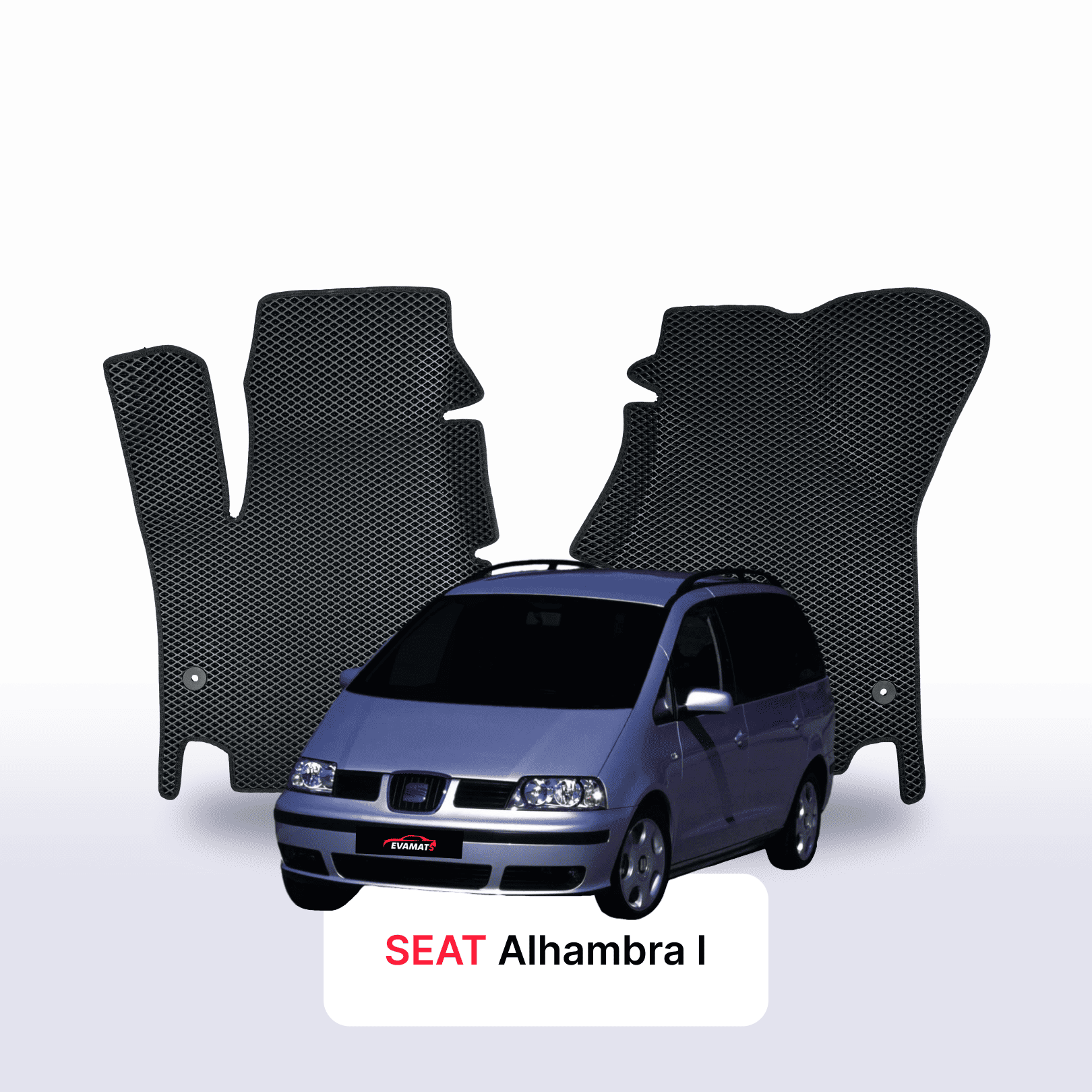Car mats EVA for SEAT Alhambra 1 gen 1996-2010 year MINIVAN