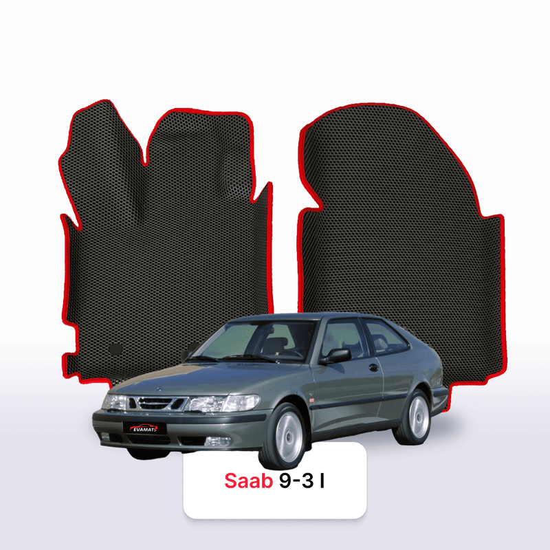 Car mats EVA for Saab 9-3 1 gen 1998-2003 year HATCHBACK 3 door