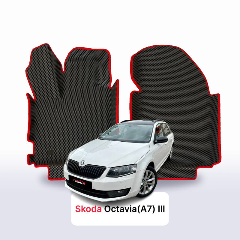 Car mats EVA for Skoda Octavia(A7) pre-facelift 3 gen 2013-2016 year STATION WAGON