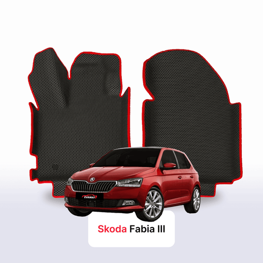 Car mats EVA for Skoda Fabia 3 gen 2014-2022 year HATCHBACK 5 door