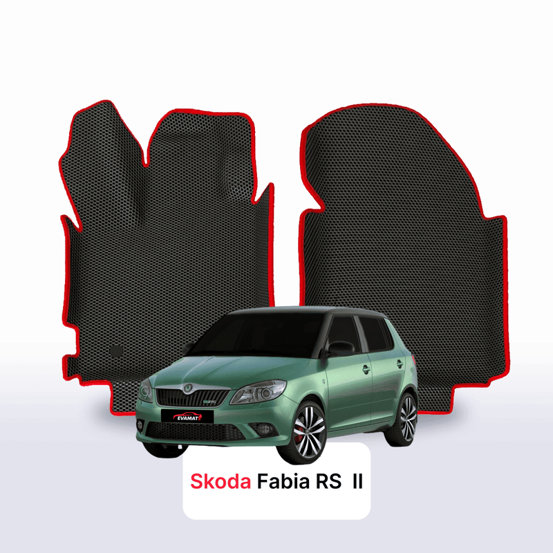 Car mats EVA for Skoda Fabia RS 2 gen 2010-2014 year HATCHBACK 5 door