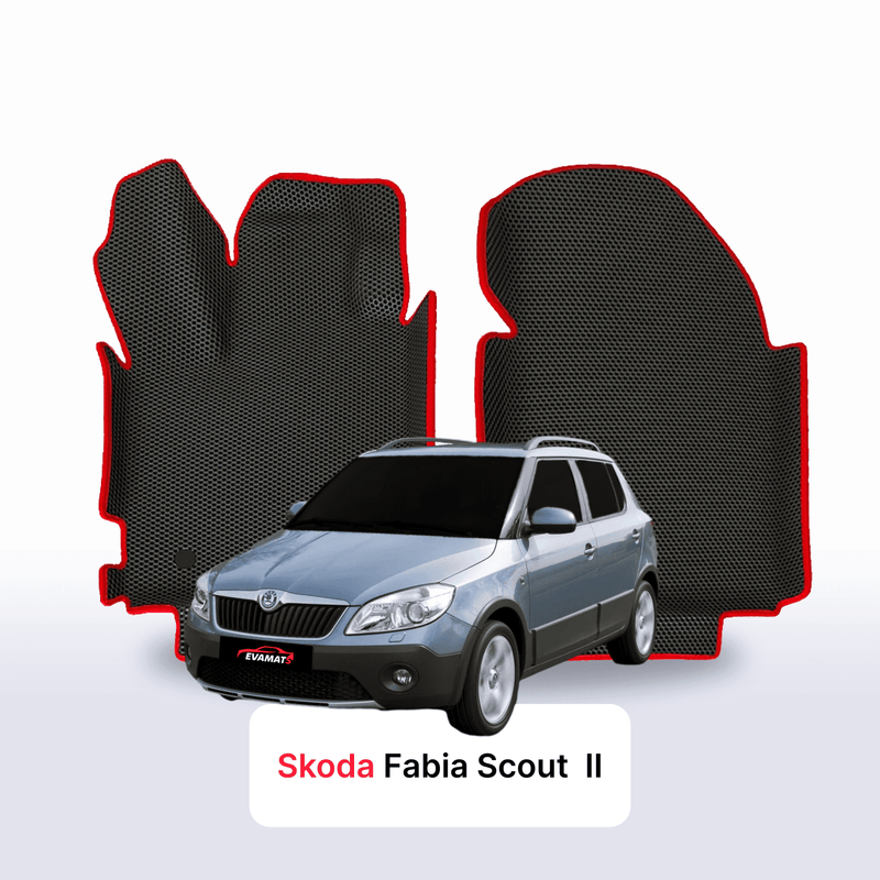 Car mats EVA for Skoda Fabia Scout 2 gen 2010-2014 year HATCHBACK 5 door
