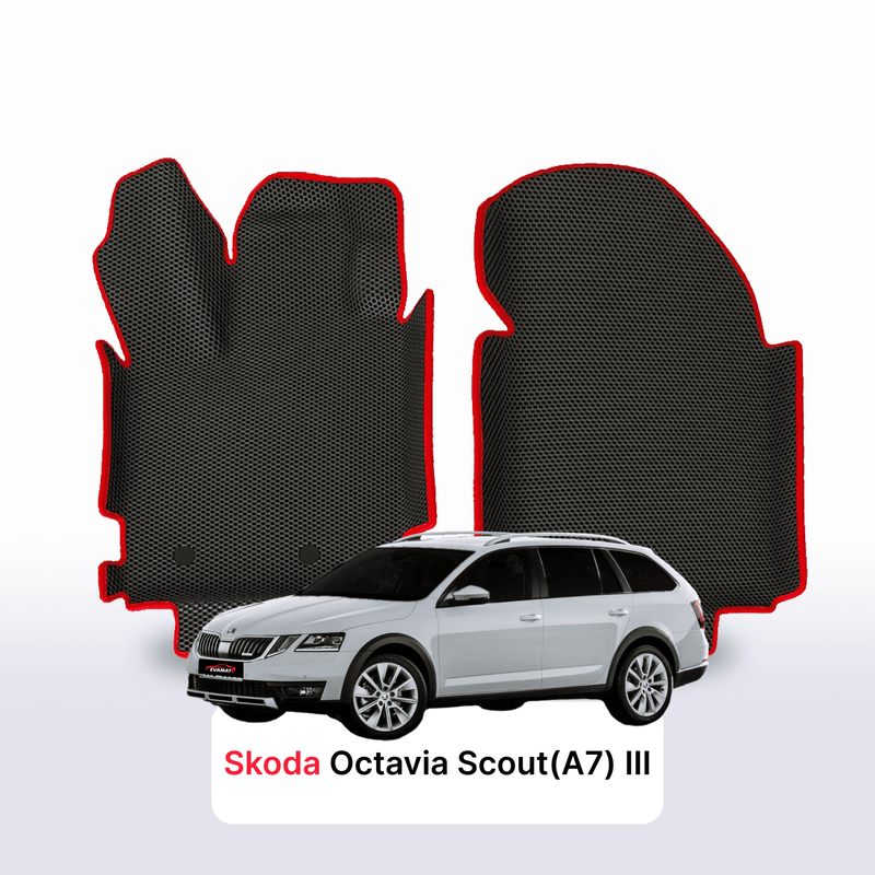 Car mats EVA for Skoda Octavia Scout(A7) 3 gen 2013-2019 year STATION WAGON
