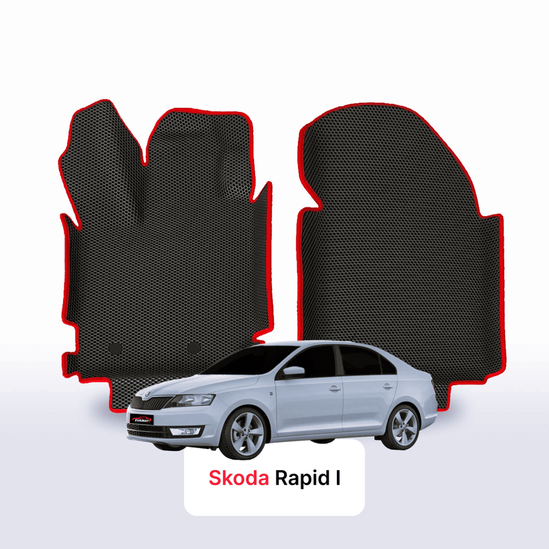 Car mats EVA for Skoda Rapid 1 gen 2012-2020 year LIFTBACK