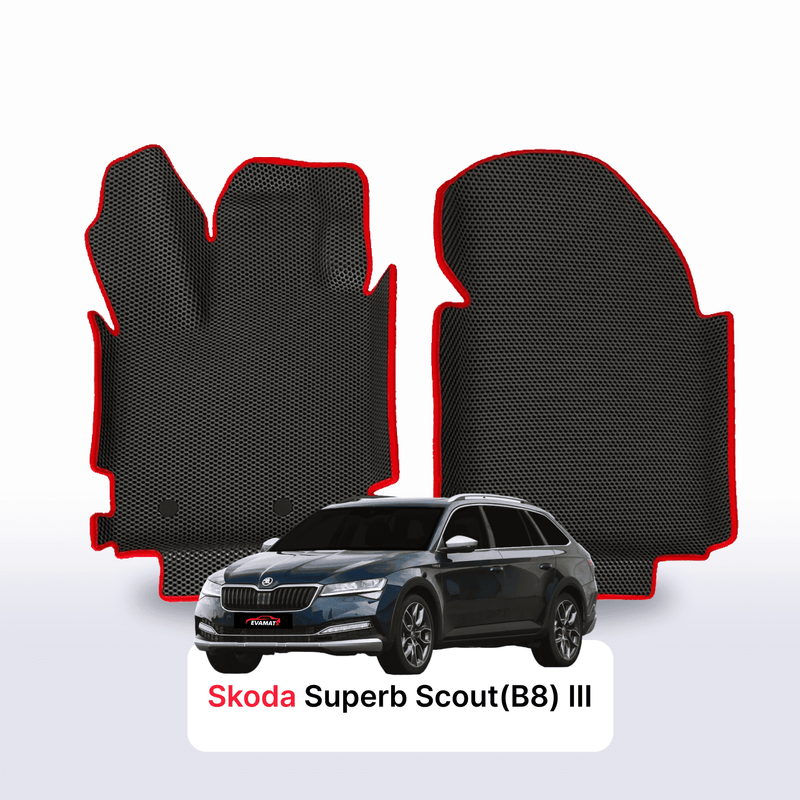Car mats EVA for Skoda Superb Scout(B8) 3 gen 2019-2025 year STATION WAGON