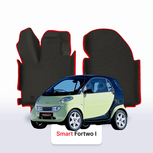 Car mats EVA for Smart Fortwo 1 gen 1998-2007 year HATCHBACK 3 door