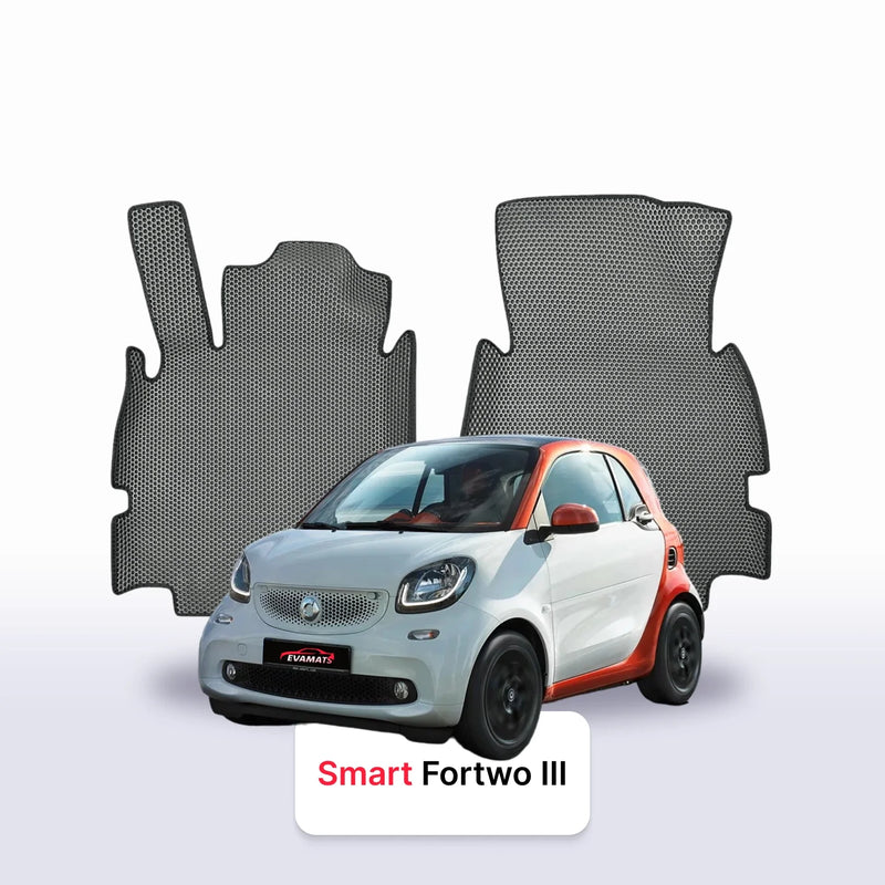 Car mats EVA for Smart Fortwo 3 gen 2014-2024 year HATCHBACK 3 door