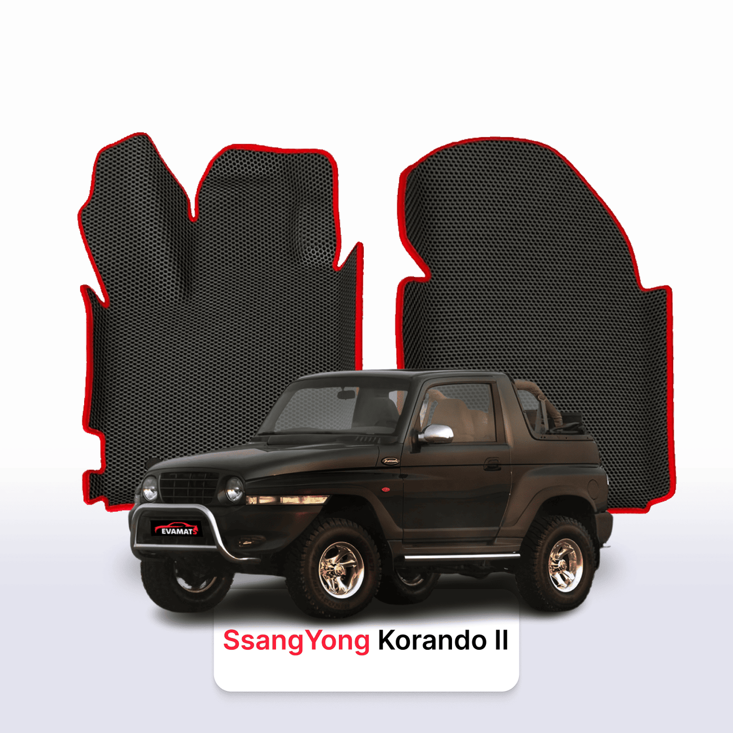 Car mats EVA for SsangYong Korando 2 gen 1996-2006 year CABRIO SUV 3 door