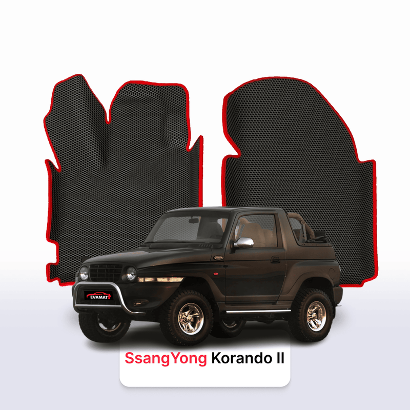Car mats EVA for SsangYong Korando 2 gen 1996-2006 year CABRIO SUV 3 door