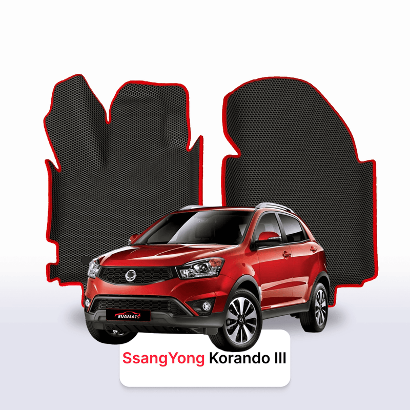 Car mats EVA for SsangYong Korando 3 gen 2010-2019 year SUV 5 door