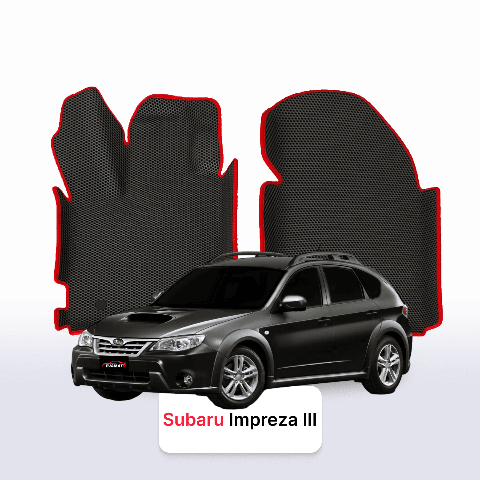 Car mats EVA for Subaru Impreza(XV) 3 gen 2007-2011 year HATCHBACK 5 door