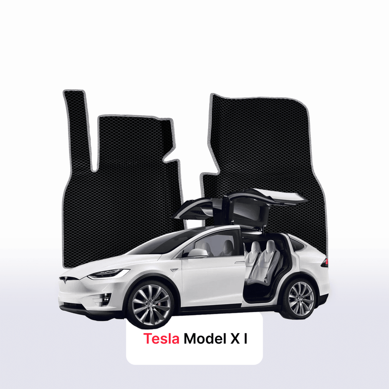 Car mats EVA for Tesla Model X 1 gen 2015-2026 year Electric SUV 5 seater