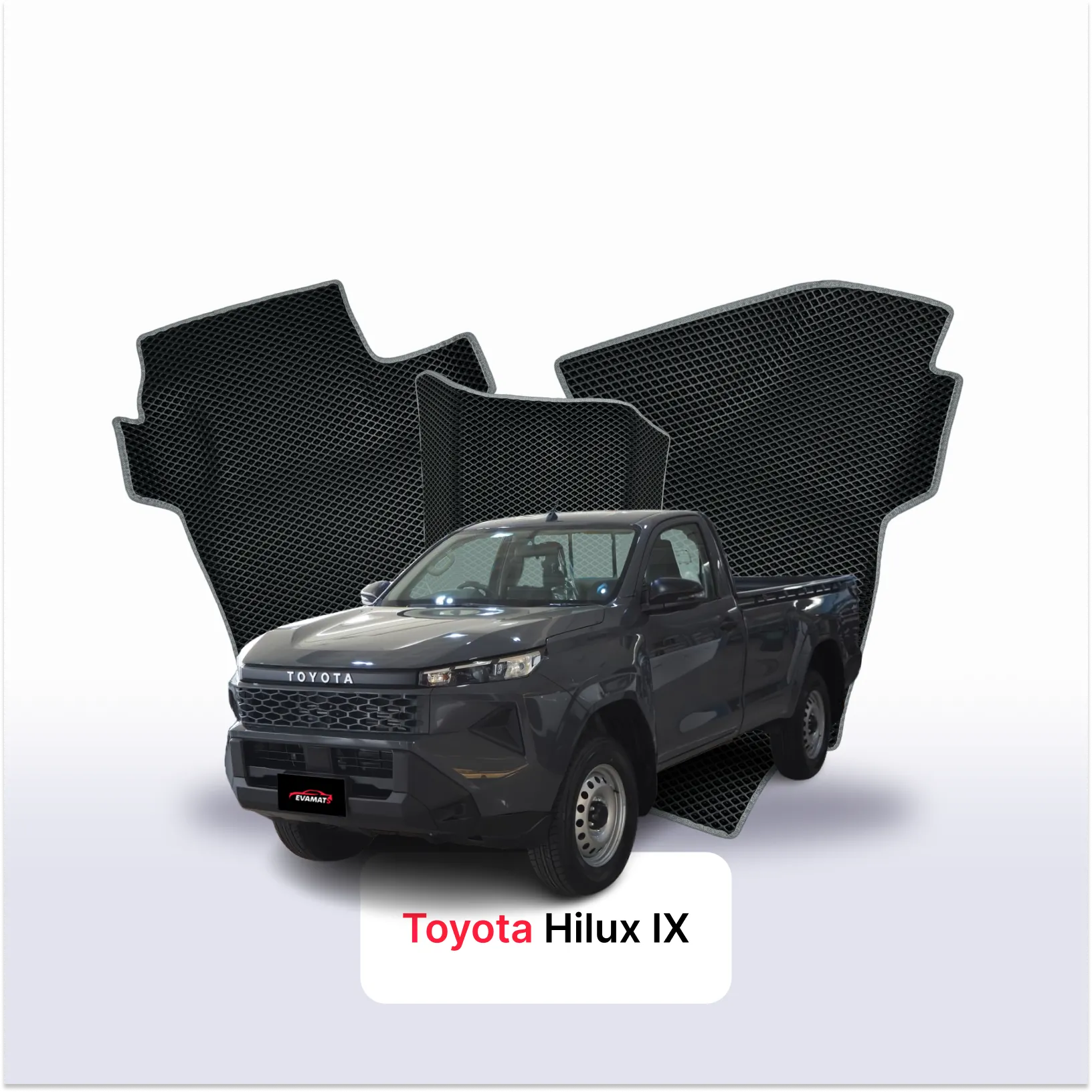 Car mats EVA for Toyota Hilux IX gen 2026-2030 year PICK-UP single cabin