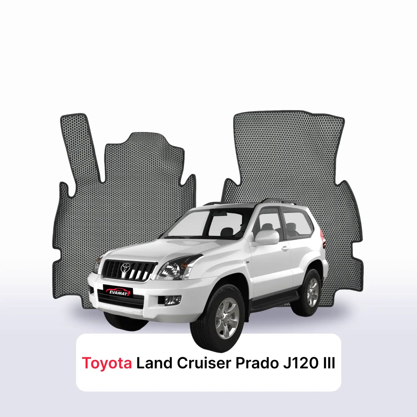 Car mats EVA for Toyota Land Cruiser Prado J120 3 gen 2002-2009 year SUV 3 door