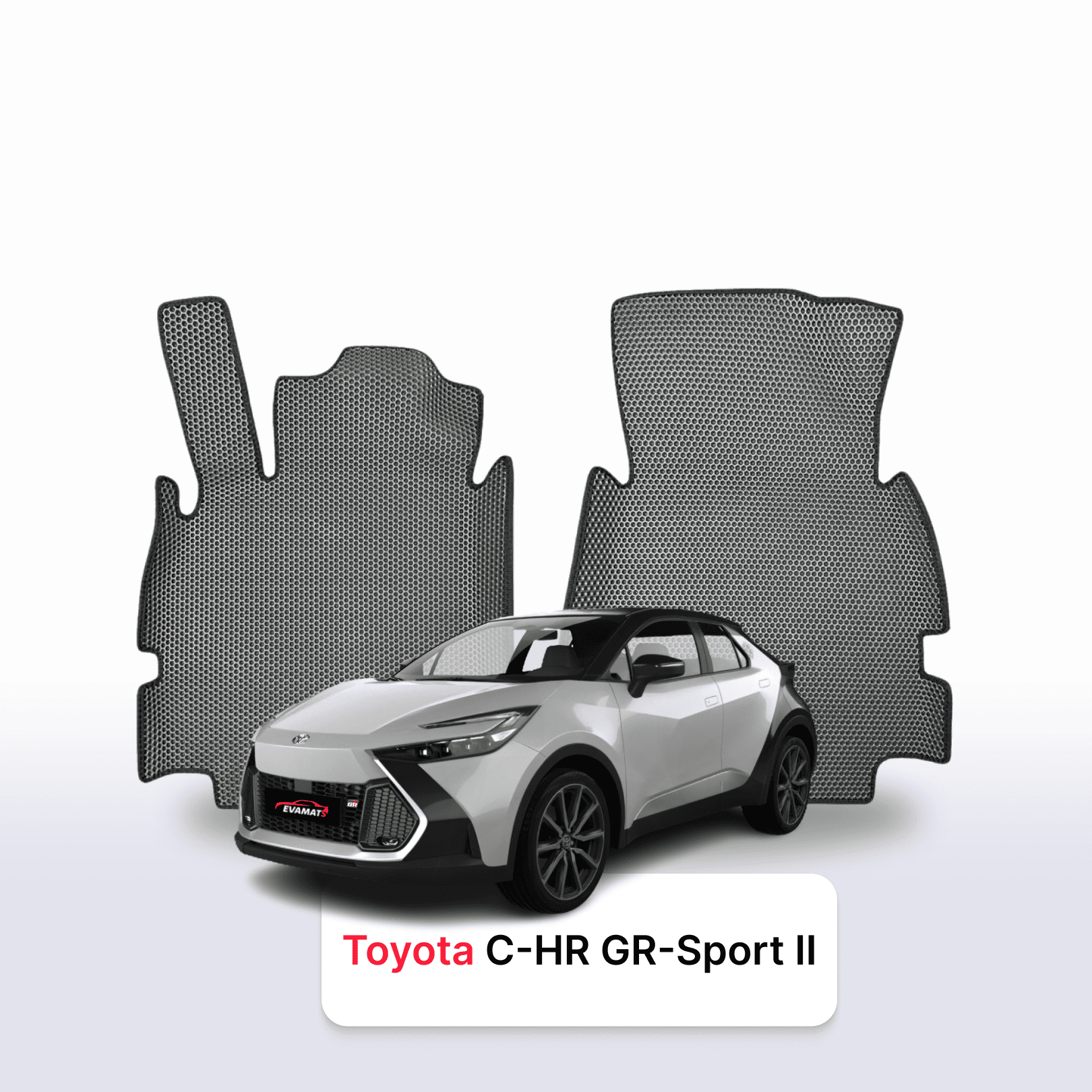 Car mats EVA for Toyota C-HR GR-Sport 2 gen 2023-2028 year SUV + EVA heel pad
