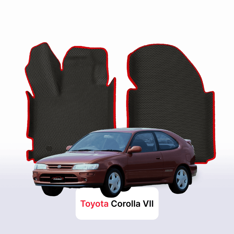 Car mats EVA for Toyota Corolla 7 gen 1992-1997 year HATCHBACK 3 door