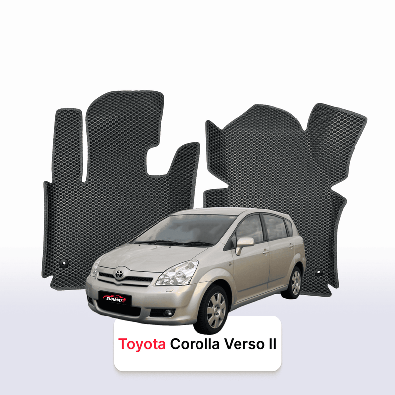 Car mats EVA for Toyota Corolla Verso 2 gen 2004-2009 year MINIVAN 7 seater