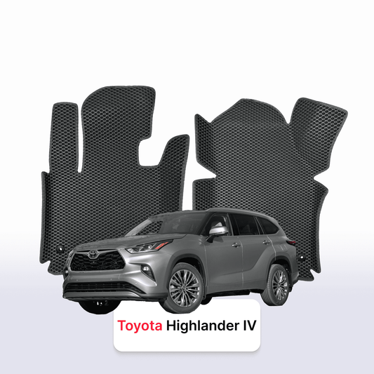 Car mats EVA for Toyota Highlander 4 gen 2019-2027 year SUV 5 door