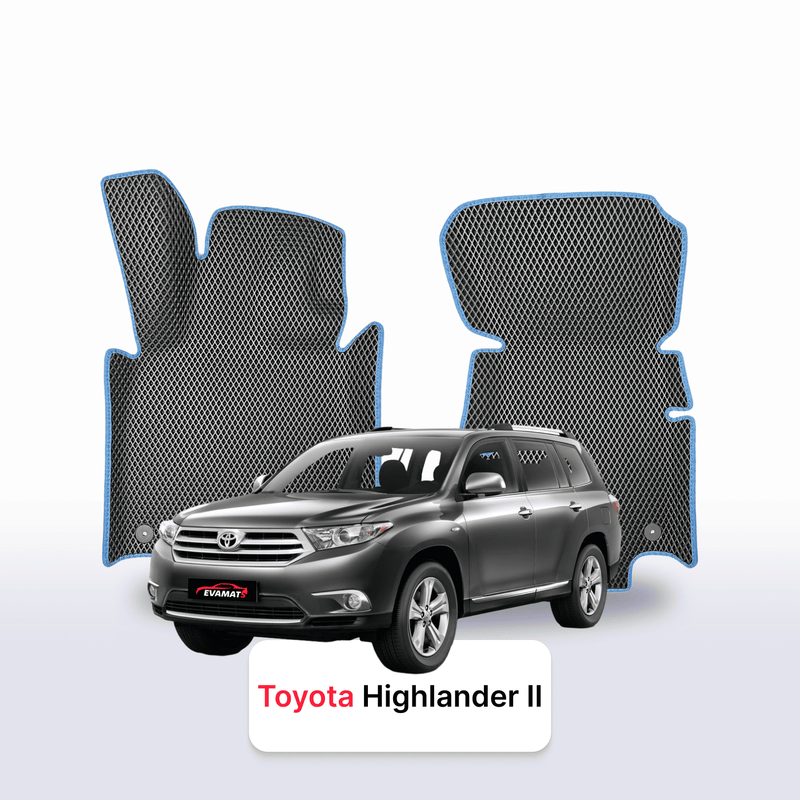 Car mats EVA for Toyota Highlander 2 gen 2007-2013 year SUV 5 doorowy