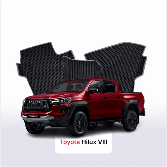 Car mats EVA for Toyota Hilux GR Sport 8 gen 2015-2026 year PICK-UP double cabin