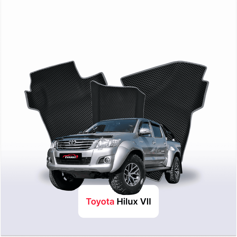Car mats EVA for Toyota Hilux 7 gen 2004-2015 year PICK-UP double cabin