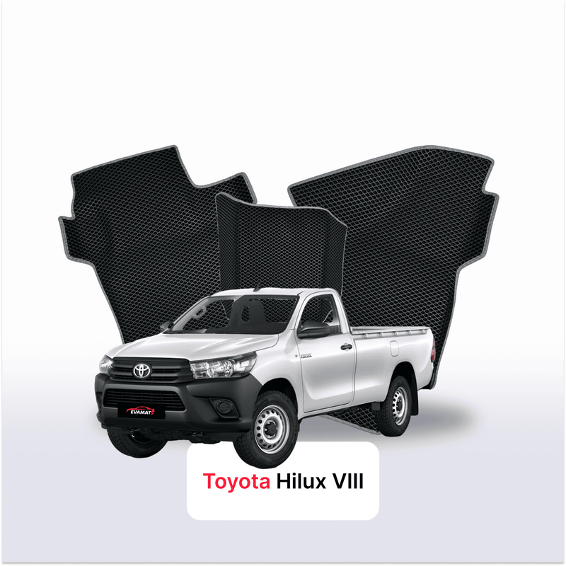 Car mats EVA for Toyota Hilux 8 gen 2015-2026 year PICK-UP single cabin